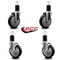 Service Caster 5'' Black Poly Wheel Swivel 1-3/4'' Expanding Stem Caster Set 2 Brakes, 4PK SCC-EX20S514-PPUB-BLK-2-TLB-2-134 - alternate 2